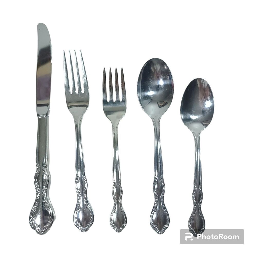 WM. Rogers &Son Royal Manor Single Place Setting Stainless Flatware Set 5 Piece